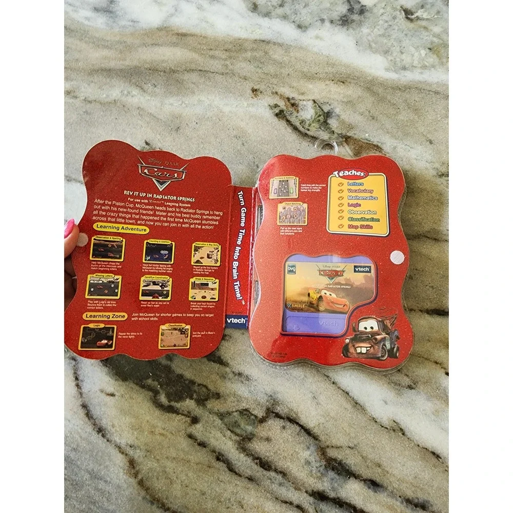 VTech V.Smile Smartridge Disney Pixar Cars Rev It Up in Radiator Springs NEW
